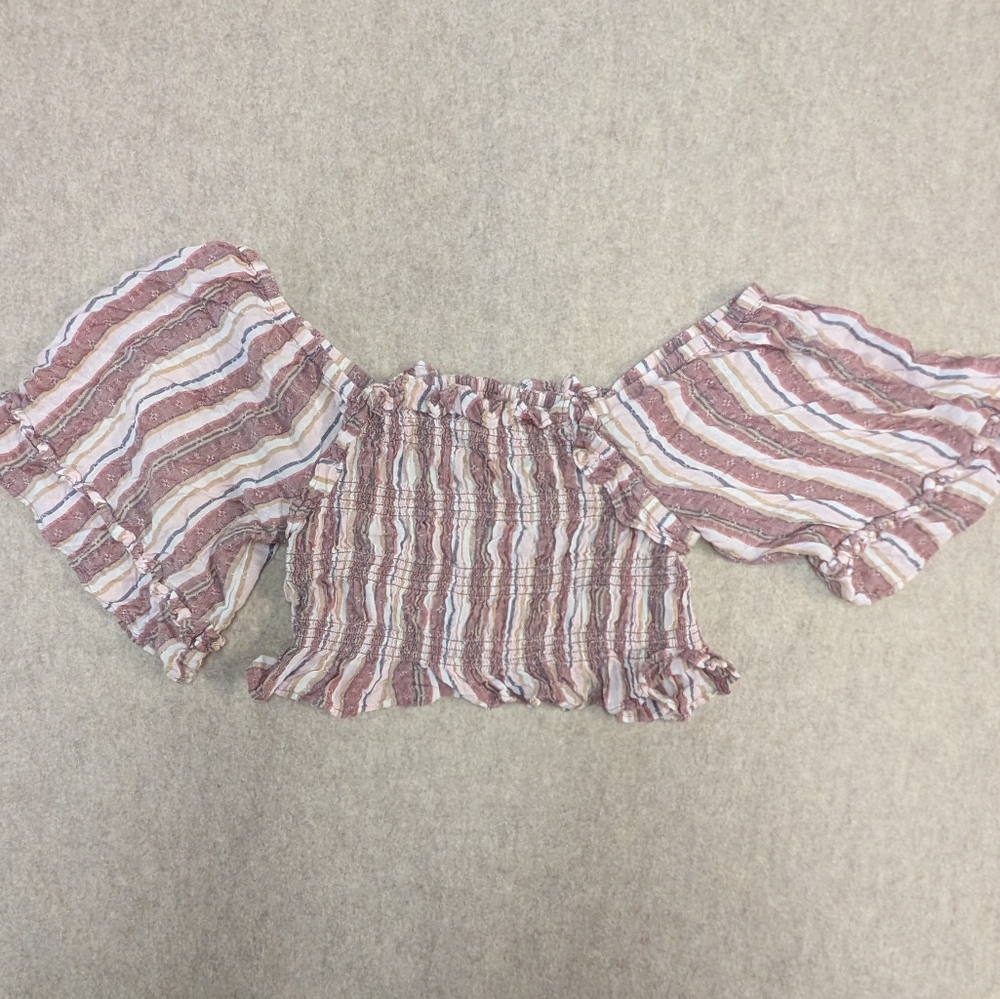Striped Off-Shoulder Top - Picture 6 of 7